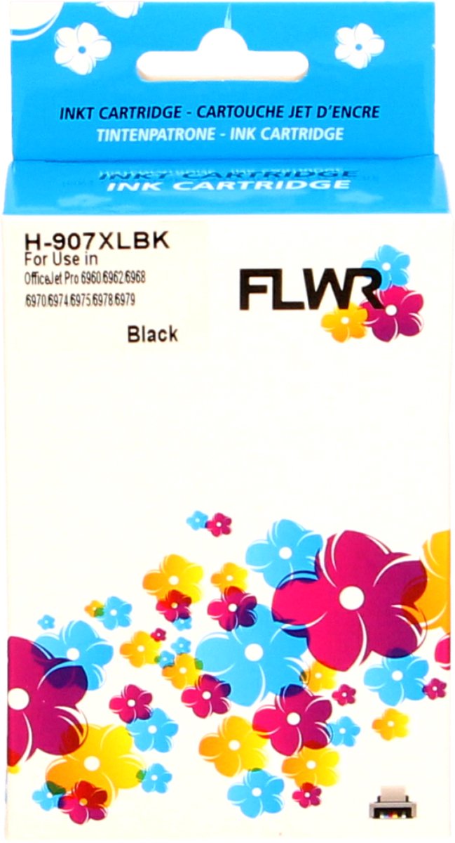 FLWR - Cartridges / HP 907XL / zwart / Geschikt voor HP
