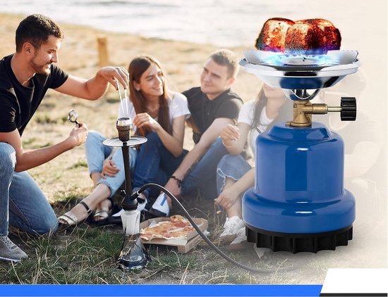 SMH LINE® Camping kooktoestel - Draagbaar Gasfornuis - Incl. 10x 190g gasflessen van SMH LINE® — afbeelding 4