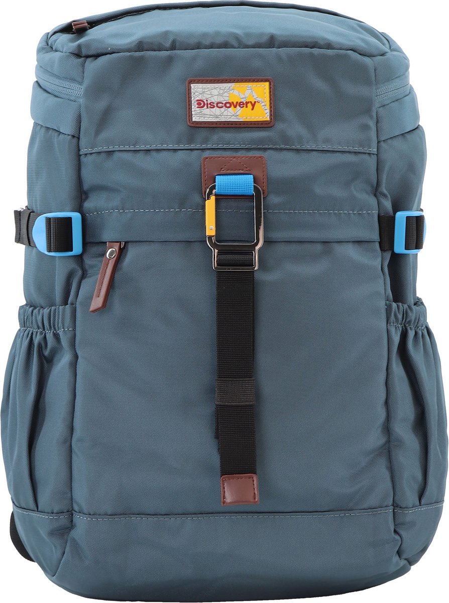 Discovery Icon | Rugzak met top opening / Rugtas voor 15 inch Laptop - Blauw Petrol | - D00723 - Petrol Blauw