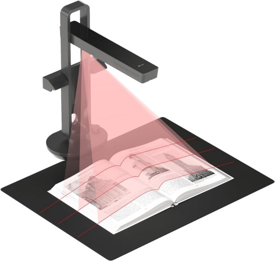 MUNBYN Document Scanner, 900DPI, Hand Scanner, Resolution S/W and Color, Document Scanner, Portable Scanner, Wireless Portable A4 Scanner with Card JPG and PDF Format - Black