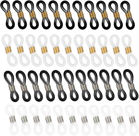 50 stuks siliconen brillenkettingen, verstelbare lushouder, voor halsketting, kettingriem
