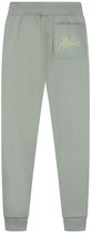 Pantalon de survêtement d'été Malelions pour garçon - vert agave - Signature - rayé
