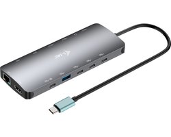 Hub USB i-Tec C31NANOTRIPLEDOCKPD Grijs