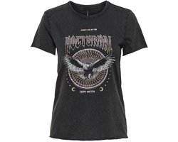 ONLY ONLLUCY LIFE REG S/S TOP JRS NOOS Dames Top - Black Nocturnal