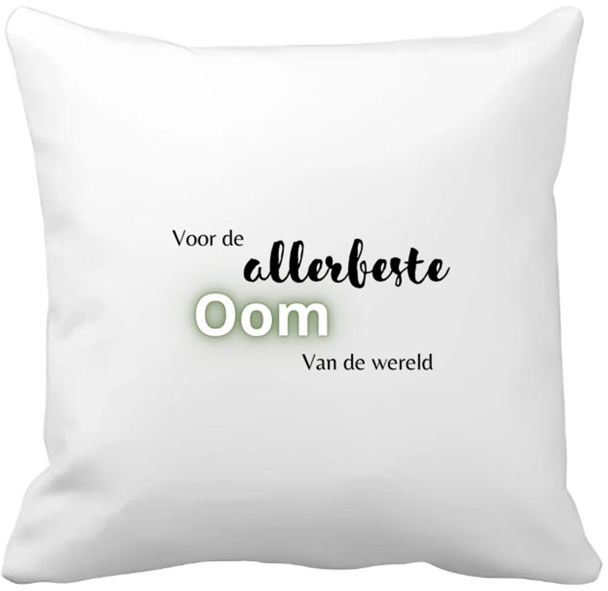 Akyol voor de allerbeste oom van de wereld Kussen hoes - Oom - de beste oom - verjaardagscadeau - verjaardag - cadeau - cadeautje voor oom - oom artikelen - kado - geschenk - gift - 40 bij 40 cm Multicolor