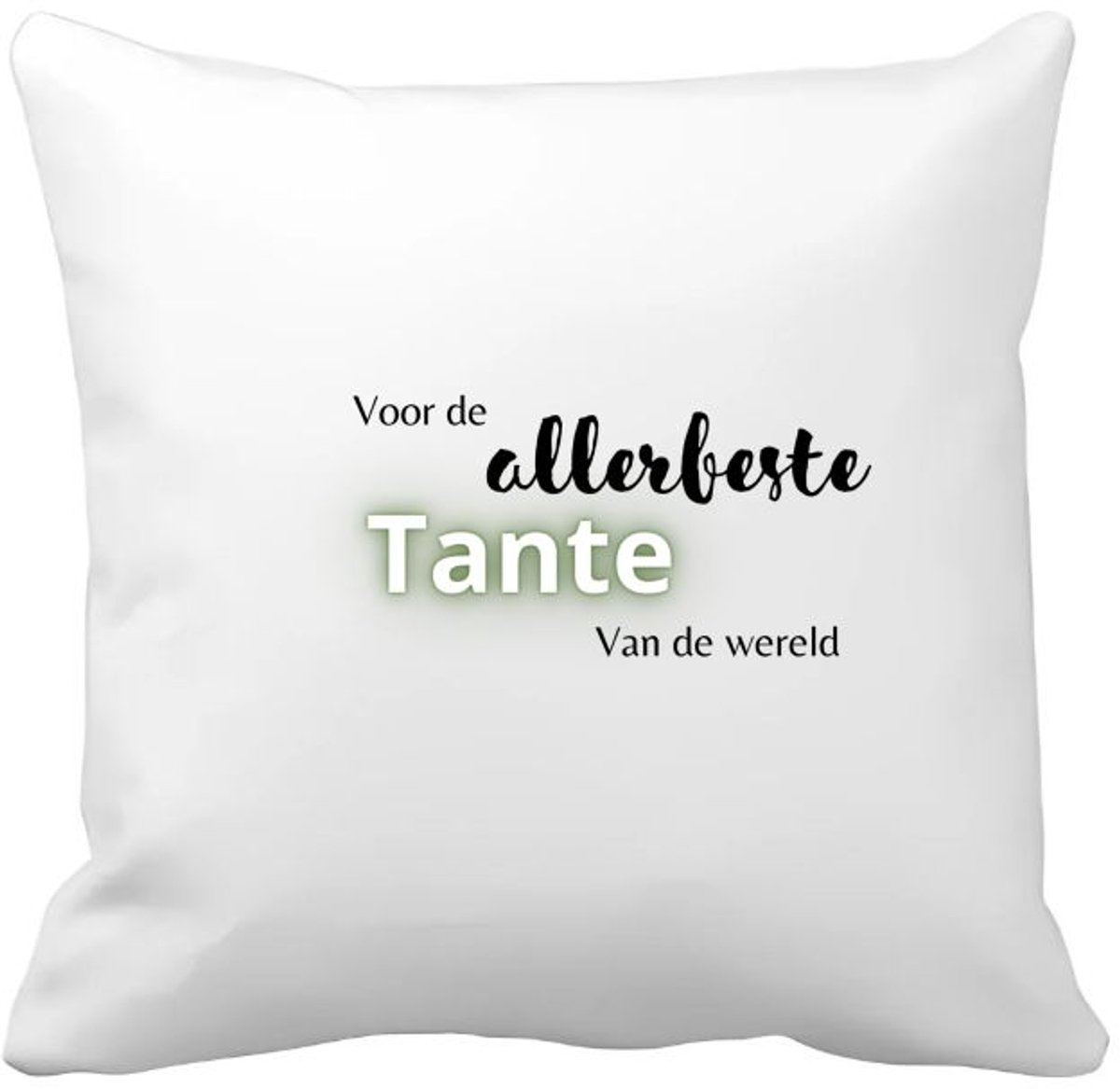 Akyol voor de allerbeste tante van de wereld Kussen hoes - Tante - de beste tante - verjaardagscadeau - verjaardag - cadeau - cadeautje voor tante - tante artikelen - kado - geschenk - gift - 40 bij 40 cm Multicolor