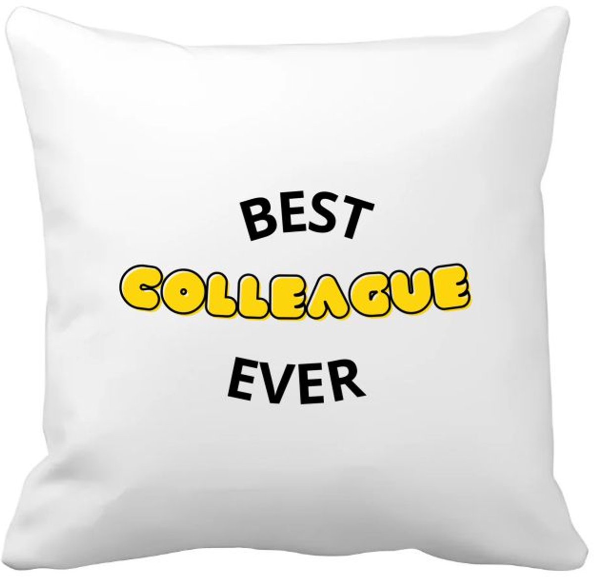Akyol best colleague ever Kussen hoes - Collega - iemand die een collega is - werk - beste collega - verjaardagscadeau - welkomscadeau - afscheidscadeau - gift - geschenk - kado - verrassing - 40 bij 40 cm Multicolor