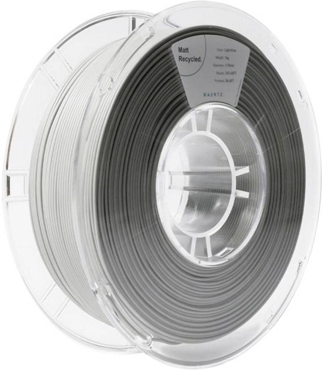 Maertz PMMA-1014-001 PMMA-1014-001 Filament PLA mat Gerecycled PLA, Mat 1.75 mm 1000 g Lichtgrijs 1 stuk(s)