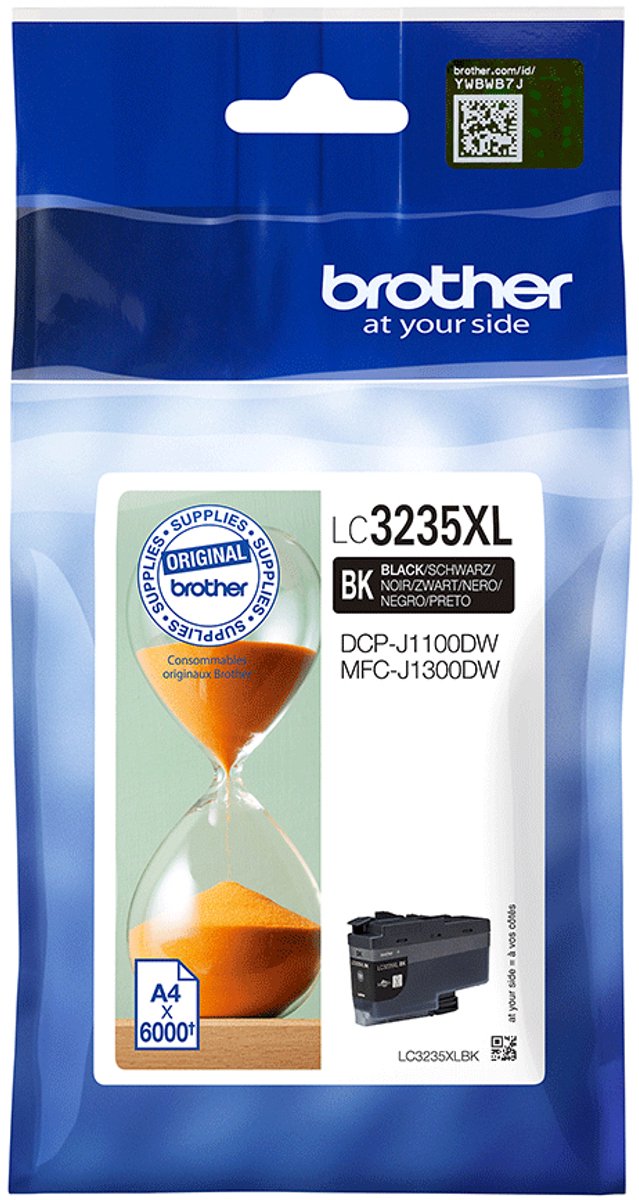 Brother LC3235XLBK - Hoog rendement - zwart - origineel - inktcartridge - voor Brother DCP-J1100DW, MFC-J1300DW