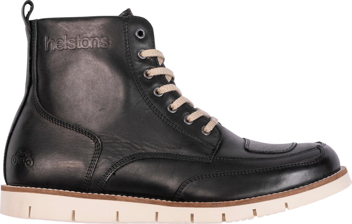 Helstons Liberty Leather Aniline Ciré Black Wax - Laars