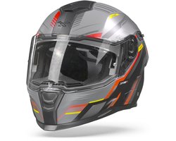 Nexx SX.100R Gridline Grey Red Matt XS
