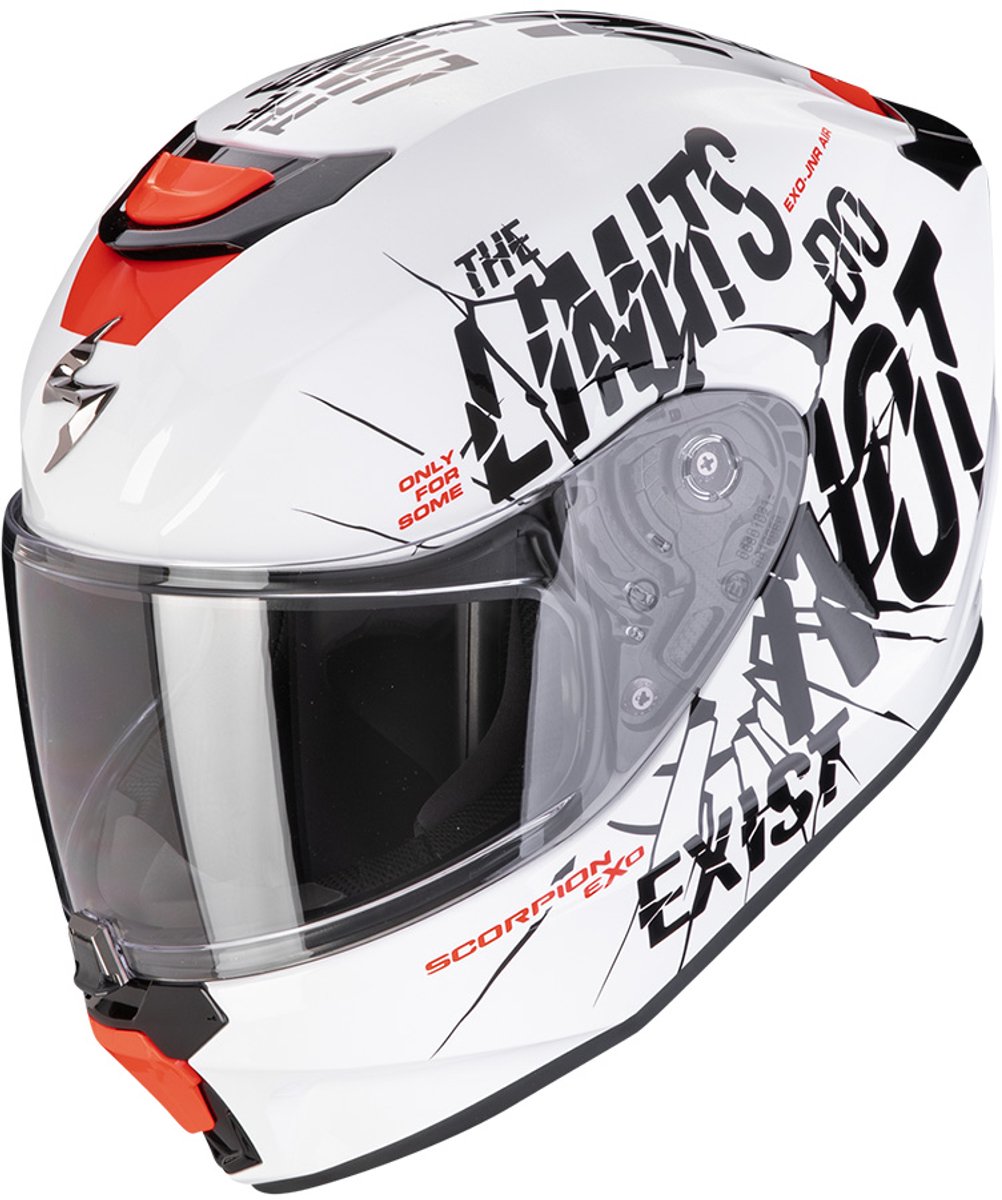 Scorpion Exo-JNR Boum White-Black S - Maat S - Helm