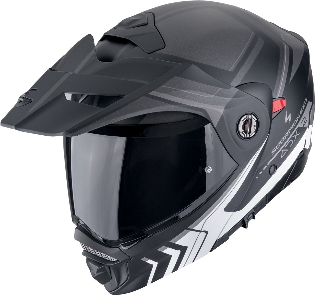 Scorpion ADX-2 Lewis Zwart Zilver Systeemhelm - Maat XL - Helm