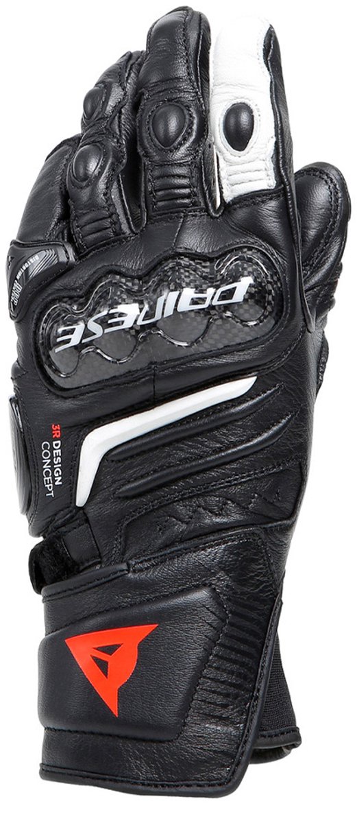 Dainese Carbon 4 Long Lady Handschoenen Zwart Zwart Wit - Maat XS - Handschoen