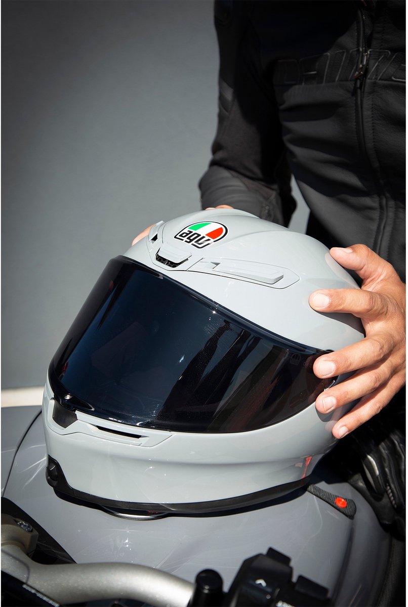 AGV S K6 E2206 Nardo grey Integraalhelm MPLK - Maat XL - Integraal helm - Scooter helm - Motorhelm - Grijs - Scooterhelmen mannen en vrouwen. – foto 4
