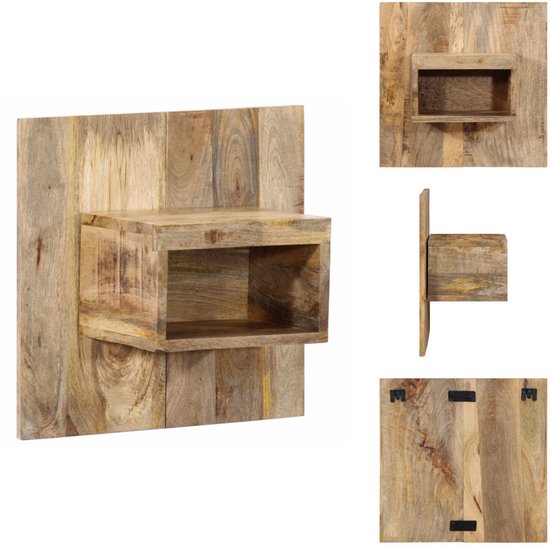 Massief houten bijzettafel vintage of tweedehands