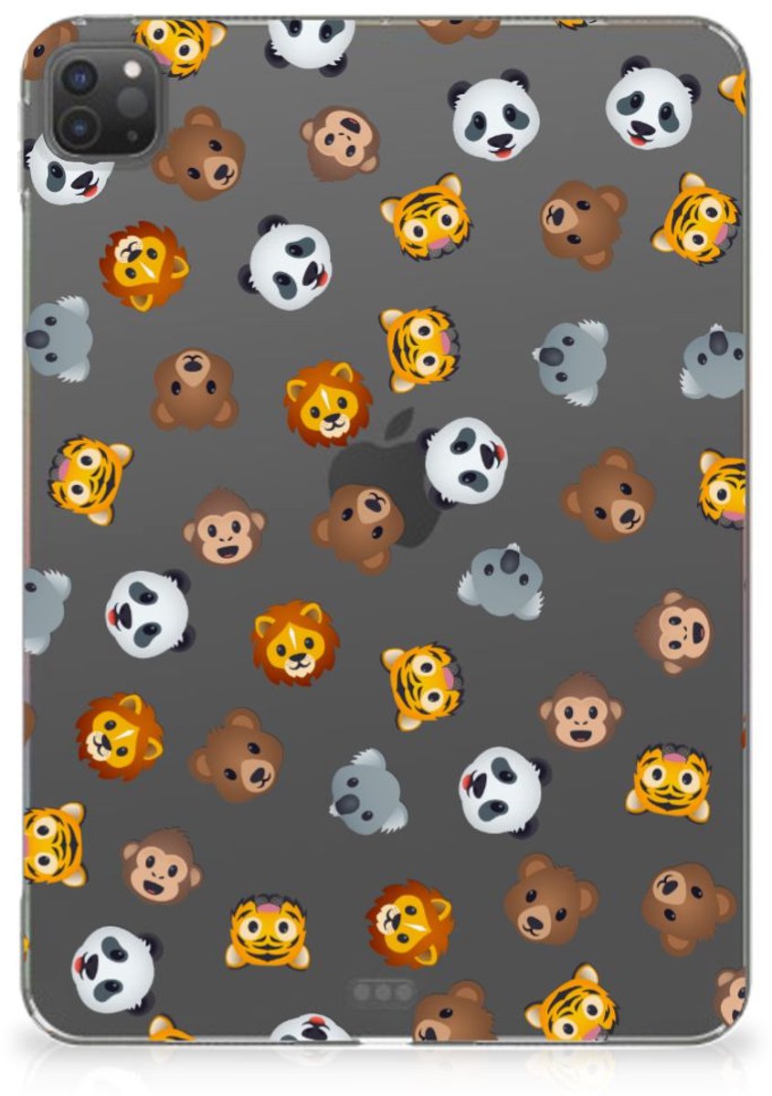 Hippe Hoes voor iPad Pro 11 (2024) Dieren Emojis