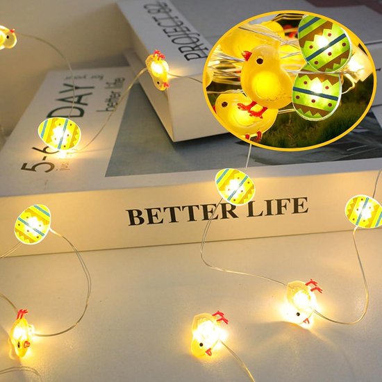 AGOTD Led-lampion lichtketting op batterijen, 16 leds met timer, warmwit, lichtketting, weerbestendig, werkt op batterijen, voor balkon, binnenplaats, bruiloft, party, decoratie