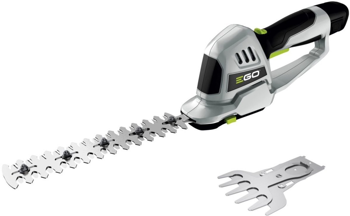 EGO CHT2001E Accu Buxusschaar met 12V Accu en Lader