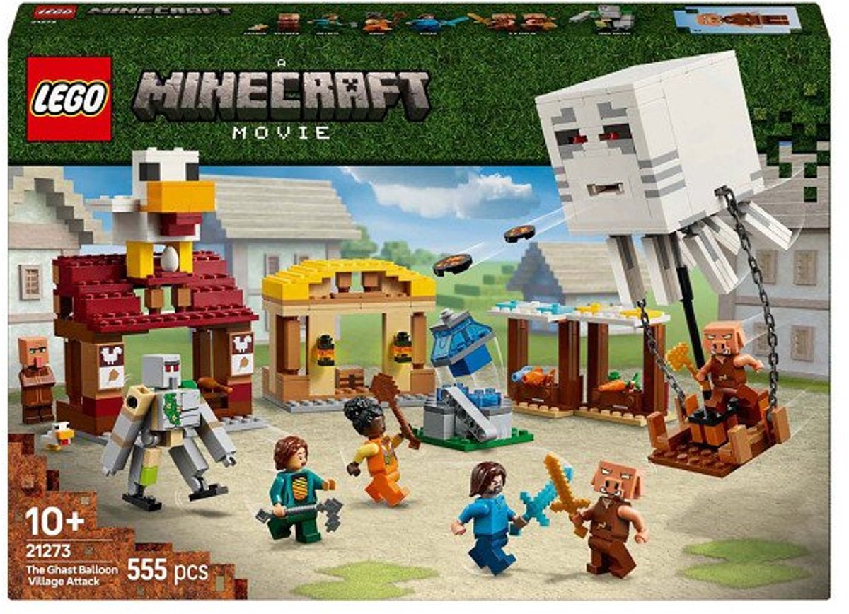 LEGO Minecraft De Ghast-Ballon Aanval op het dorp - 21273 — afbeelding 2