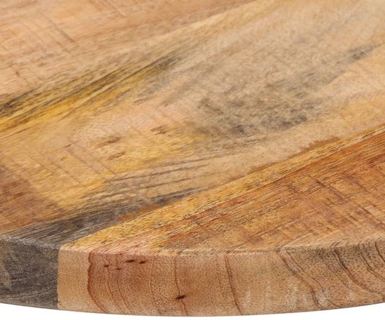 vidaXL Tafelblad rond 60x2,5 cm massief ruw mangohout