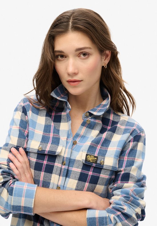 Superdry Flanellen Overhemd Dames Superdry Geruit Flanellen