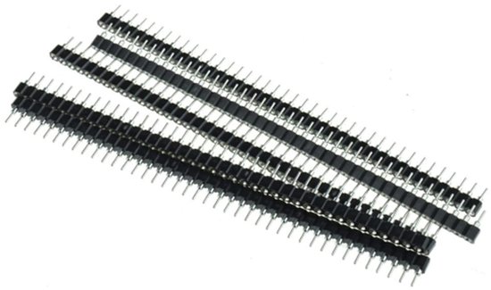 Socket tin 5pcs 1x40P 2.54mm round hole single row bus strip