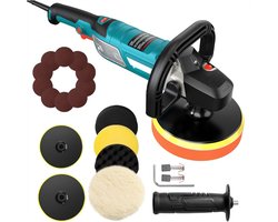 Polijstmachine - Poetsmachine Auto Met 6 Snelheden - 6 Polijstschijven – Poliermachine 1500W – Polijstmachines – Polijst Set