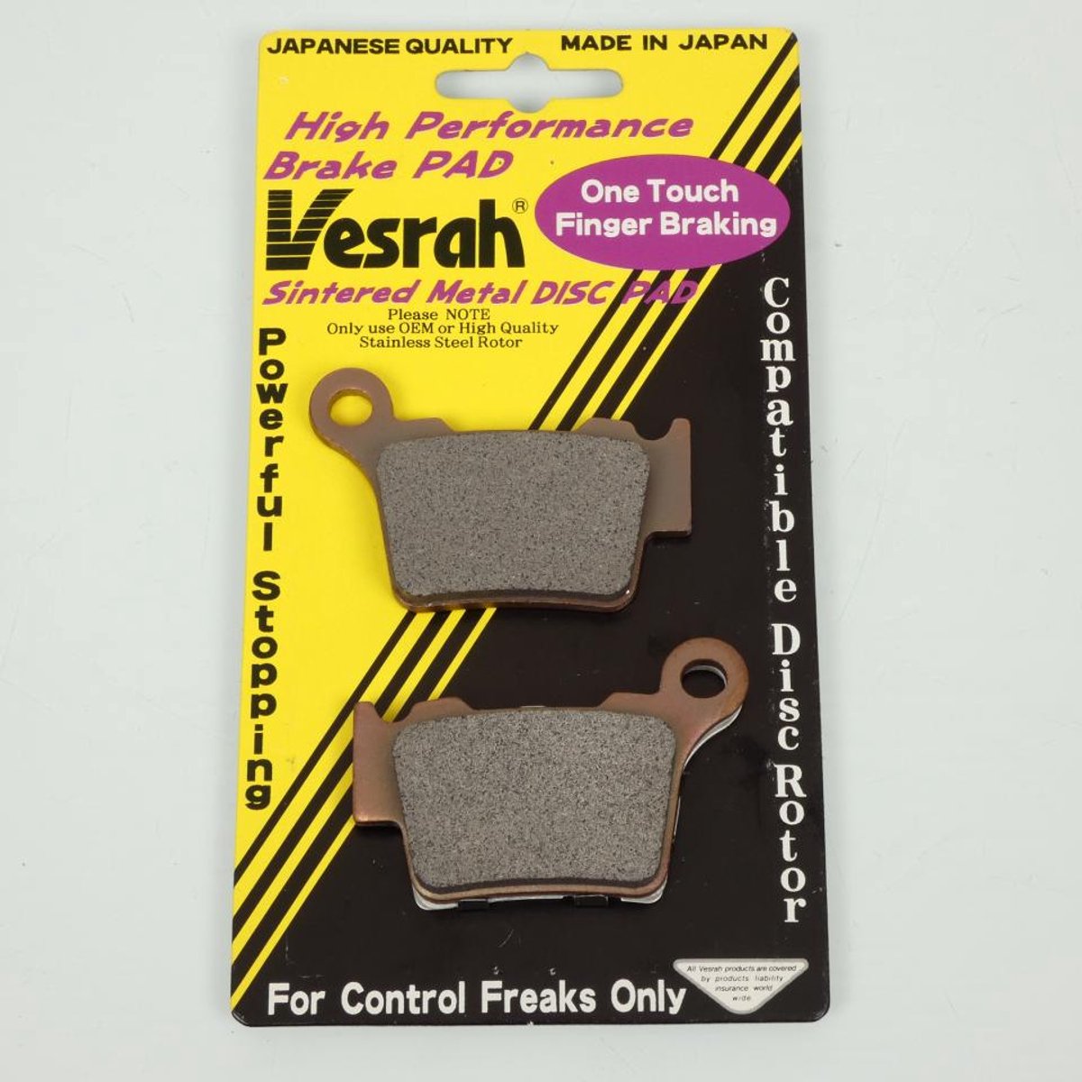 Plaquette de frein Vesrah pour Moto KTM 300 EXC 1999 à 2017 AR Neuf