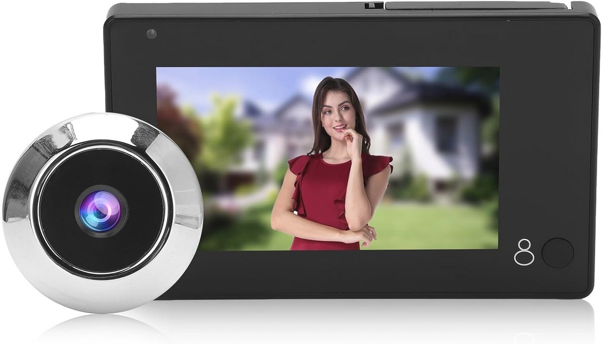 Slimme Draadloze Video Deurbel met 4.3 inch Kleurenscherm en Groothoek