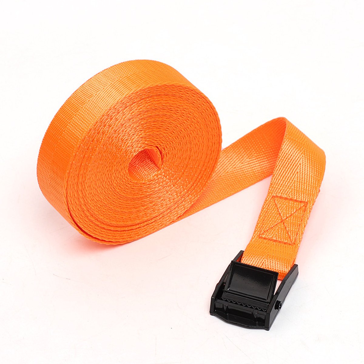 Spanbanden met ratel - 6 stuks - 1 m x 25 mm zware spanbanden - Verstelbare dakdragerriemen - Spanbanden - Gespen - met visgraatnylonband - Spanbanden voor auto's - voor vrachtwagens, vracht, motorfietsen, aanhangwagens, kofferbakken