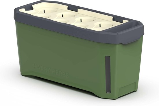 Erhard-Trading Cobble Trio Design kruidenpot met bewateringssysteem kruidenbak plantenbak kruidentuin (kristalwit