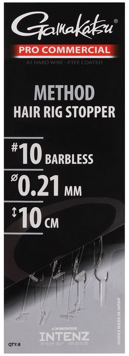 Gamakatsu Method Hair Rig Stopper Barbless H14 0.19mm 10cm