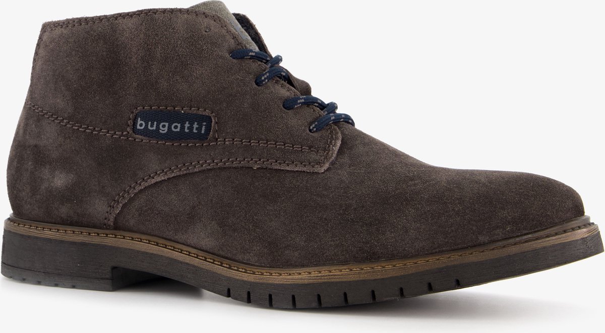 Bugatti hoge bruine suede heren veterschoenen - Maat 46 - Echt leer | bol