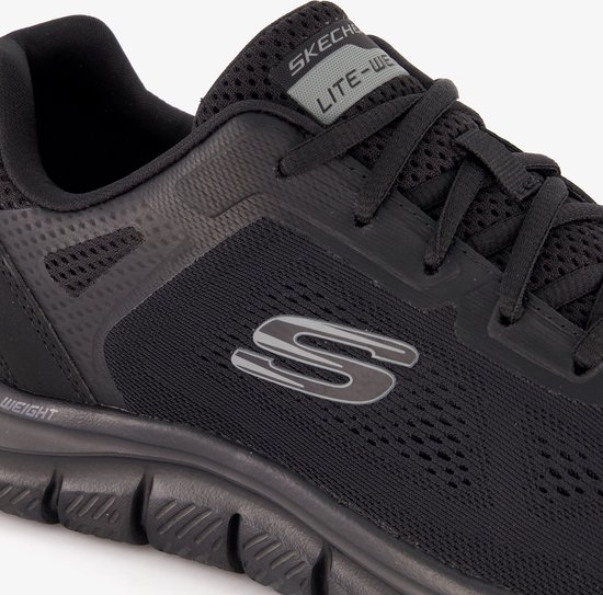 Skechers Track-Broader 232698- BBK, Homme, Zwart, Baskets pour femmes, Chaussures de sport, taille: 46