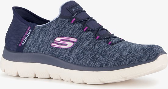 Baskets Skechers Slip-Ins Summits Dazzle Navy - Blauw - Confort Extra - Mousse à mémoire de forme - Taille 39