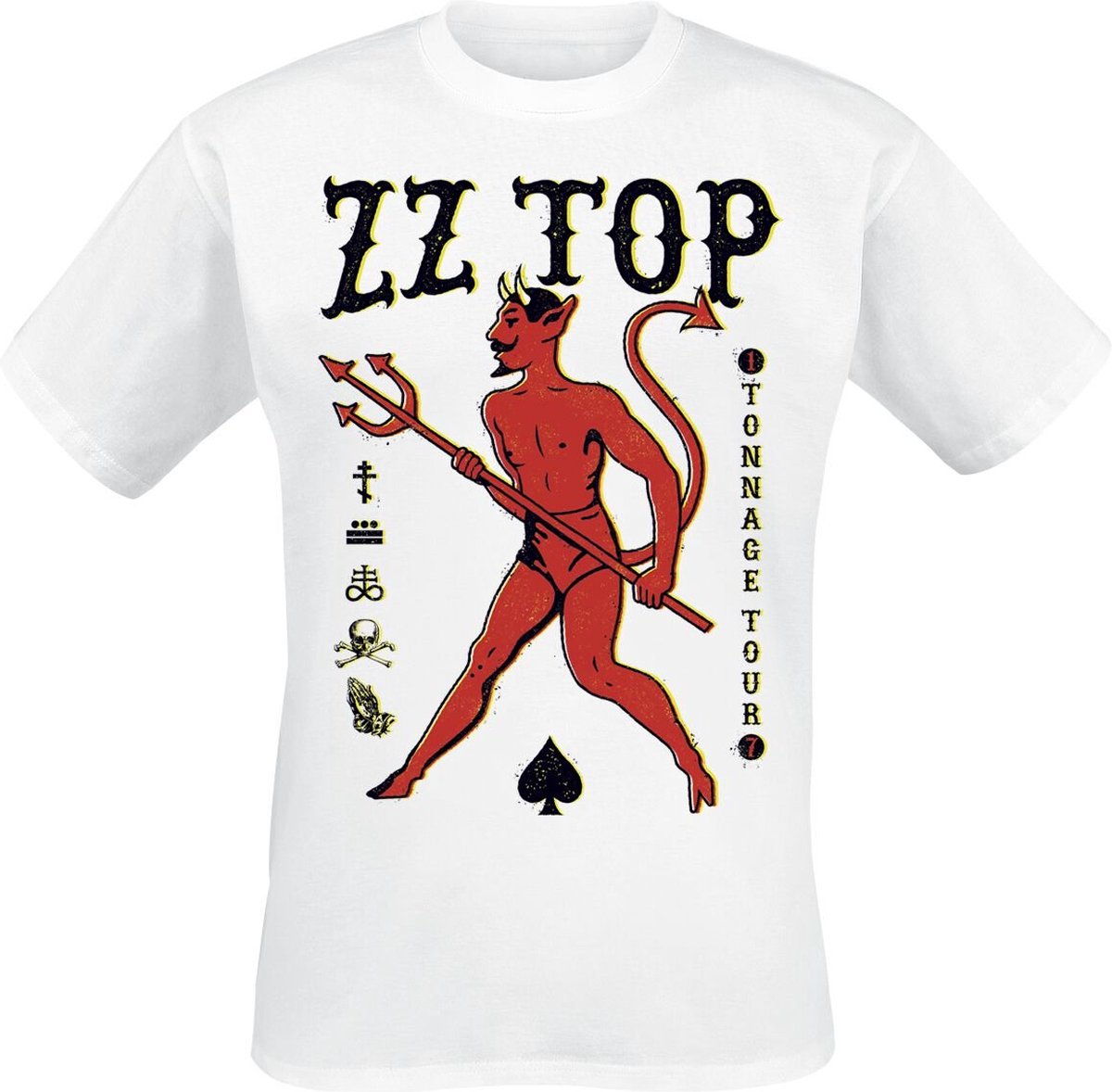 ZZ Top Tonnage Tour Heren T-shirt - wit - M