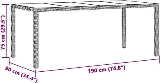 vidaXL - 9 pièces - Set de bistro - avec - coussins - poly - rotin - noir
