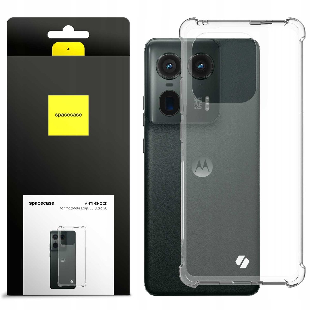 Spacecase Anti-Shock Case Voor Motorola Edge 50 Ultra 5G Case Bescherming