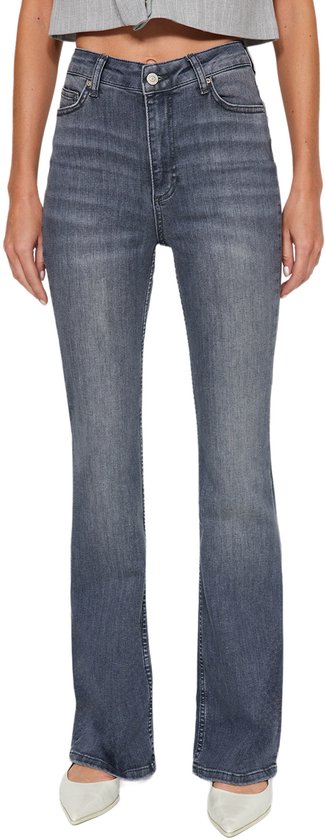 Trendyol Grijze High Waist Flare Jeans Twoaw24Je00143