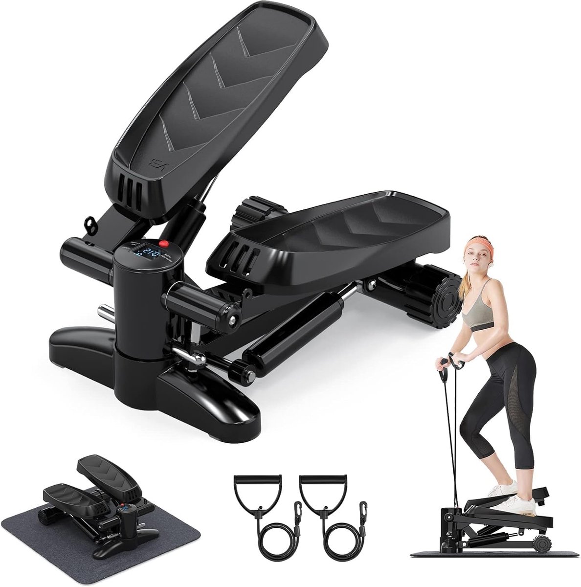 Mini Stepper voor Thuis - Stille LCD Monitor - Tot 150 kg Draagkracht