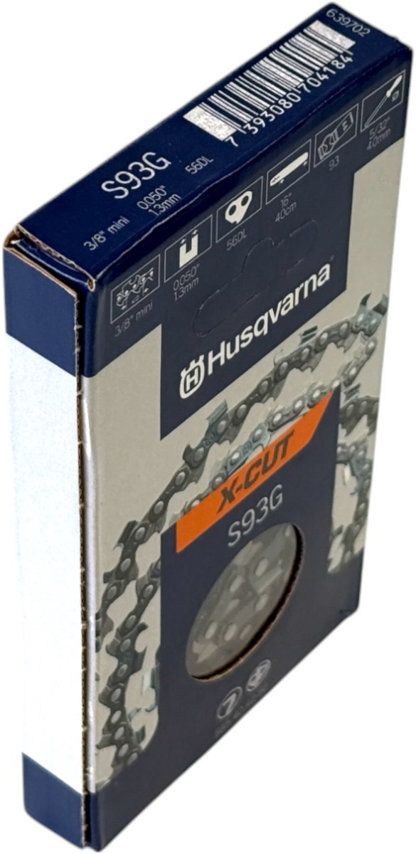 Husqvarna X-CUT S93G zaagketting 30 cm 3/8" 1,3 mm ( 585404245 ) voor kettingzaag van Merkloos	 — afbeelding 5