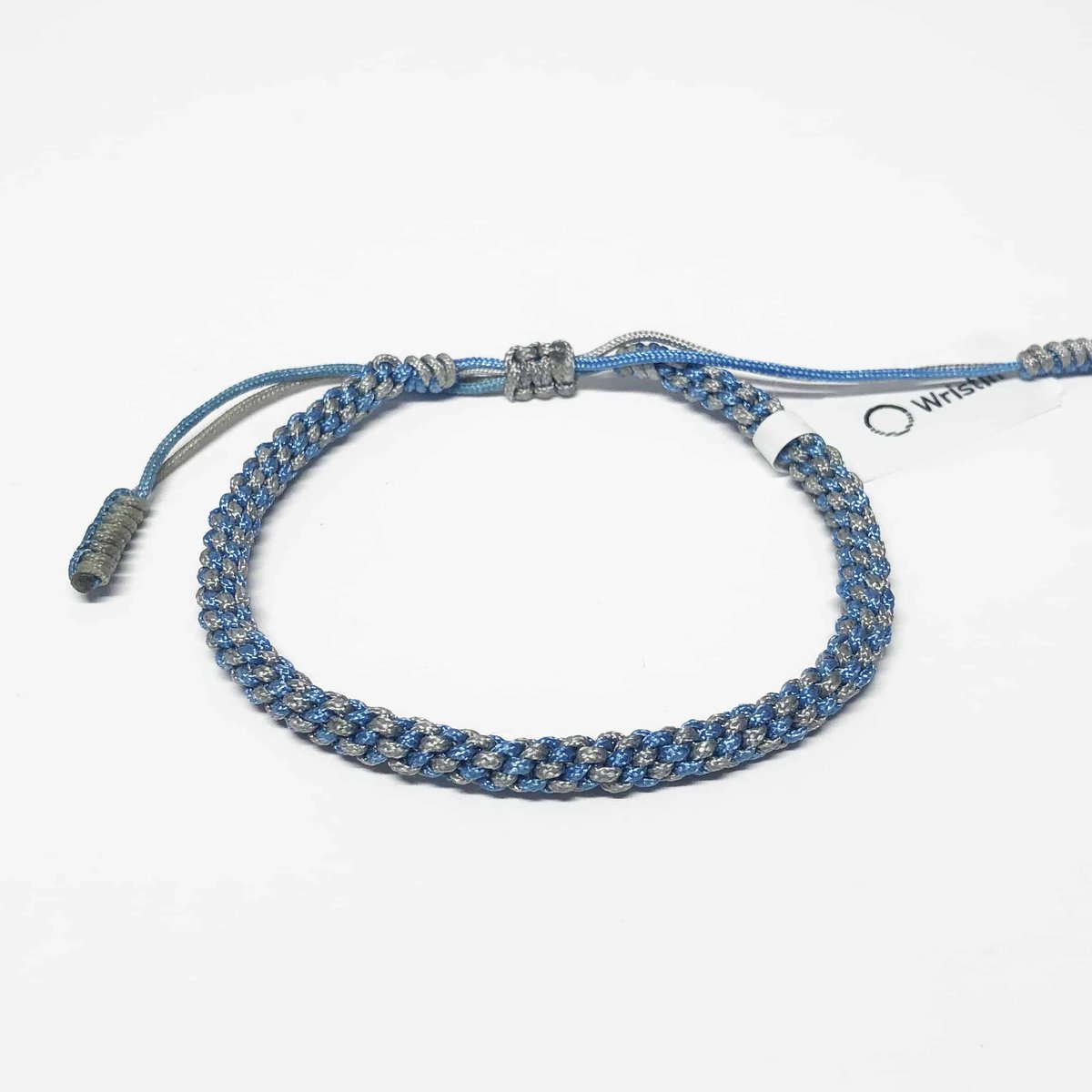 Wristin - Tibetaanse armband geweven blauw/grijs