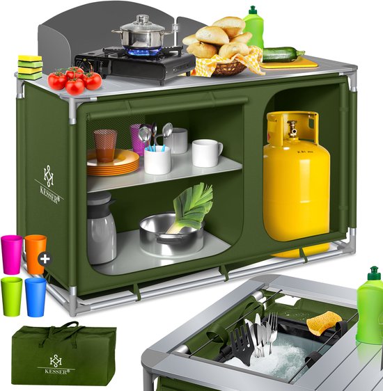 KESSER® Campingkeuken Opvouwbaar – Type F4