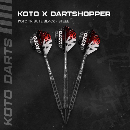 KOTO - Tribute Darts - 14 Gram - Dartpijlen - Zwart van KOTO — afbeelding 2