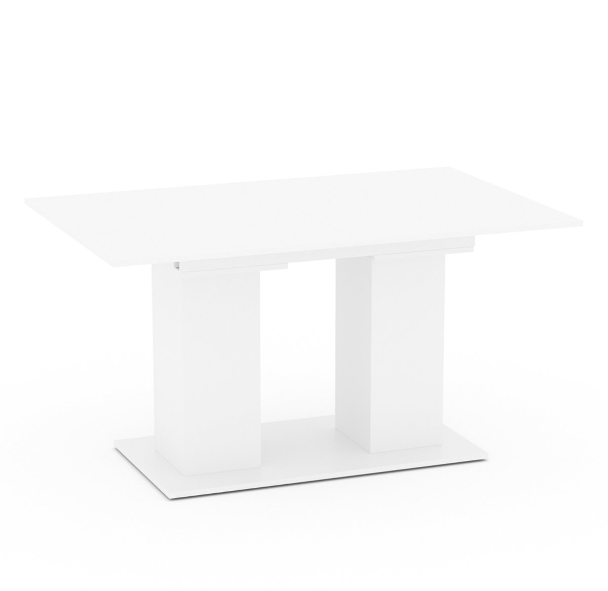Vicco Eettafel Dix, Wit, 140-180 x 90 cm