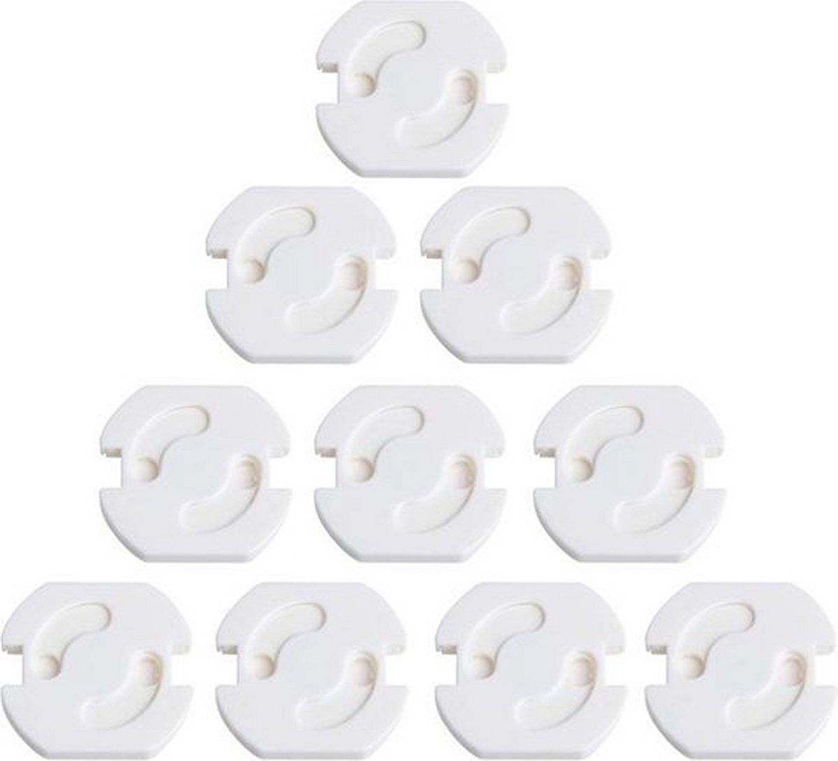 Knaak Stopcontact Beveiliging 10 Stuks - Zelfklevend - Bescherming - Kind - Baby - Veiligheid - Wit