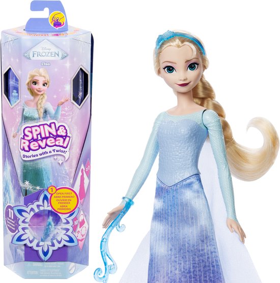 Disney Princess Frozen Elsa Pop - Draaien en Ontdekken - Met 10 verrassingen
