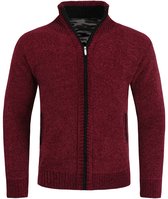 ALLTHEMEN Heren Vest Warme Winter Cardigan Met Rits - Gebreide Fleece Vest - 3XL