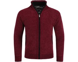 Allthemen Heren Vest Warme Winter Cardigan Met Rits - Gebreide Fleece Vest - 3XL